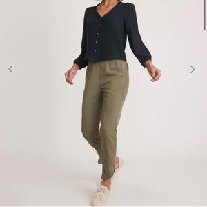 Marine Layer Respun Allison Pant Dusty Olive
